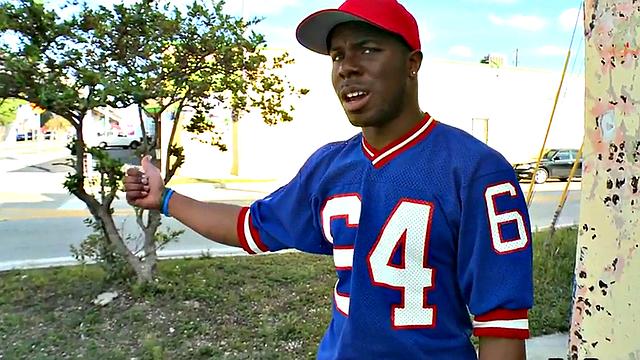 Real Nubian thug fucked for money outdoors by white