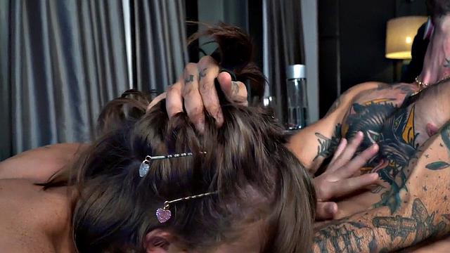 Ts girlfriend licked in erotic duo after stripping