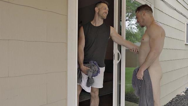 Dirty nympho gets fucked in anal hole by hard male dick