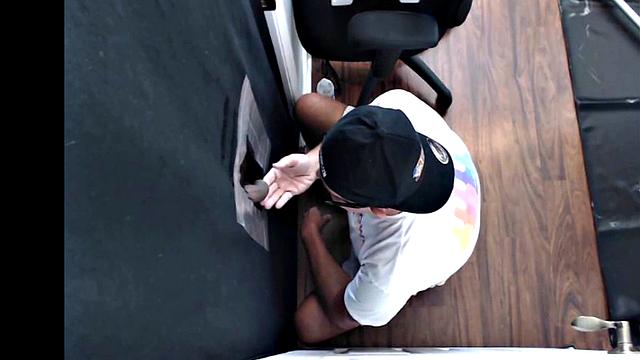 Homemade gloryhole DILF bareback fucked after BJ