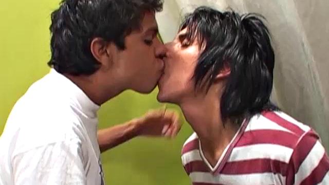 Cute Latinos Boris and Samir are on the floor and can't wait to get their lips around each other's. The two trade blowjobs as they slowly strip naked.