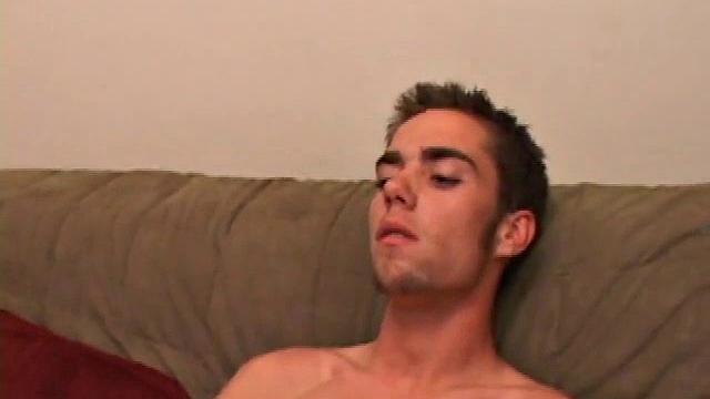 Daniel Kane strokes his cock and shows off for the camera