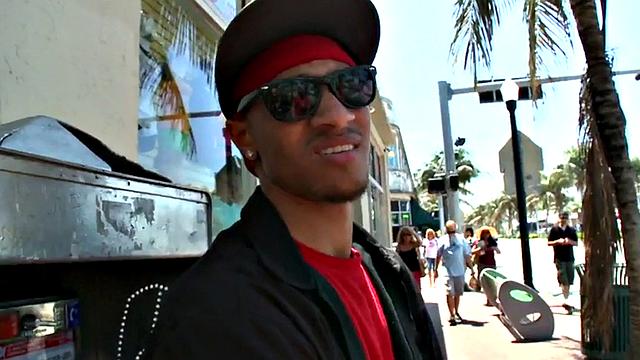 Black stud fucks white bottom in public bus for cum in mouth