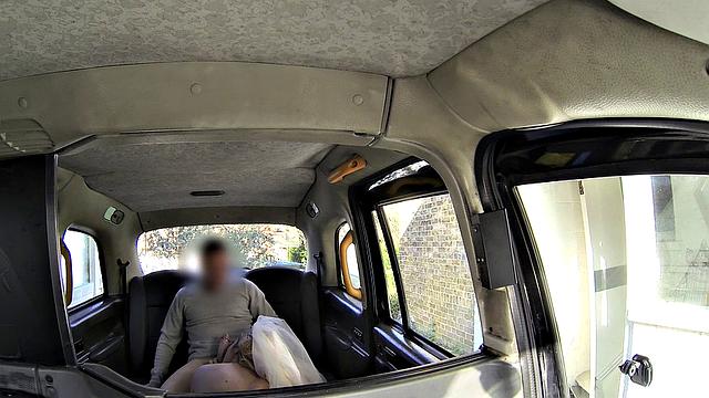 Hot MILF in stockings craves for a hard dick in the backseat