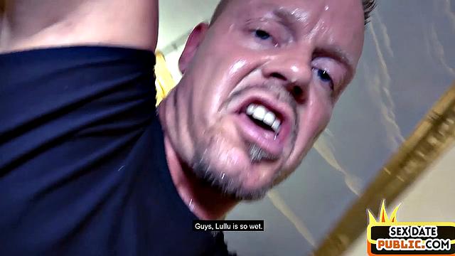 German POV public babe gets fucked in her greedy cunt