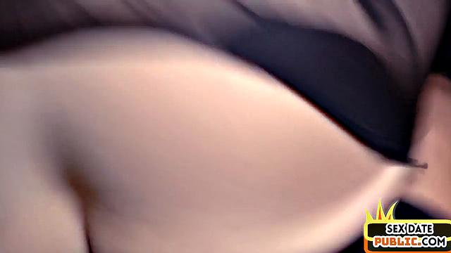 German POV public babe gets fucked in her greedy cunt