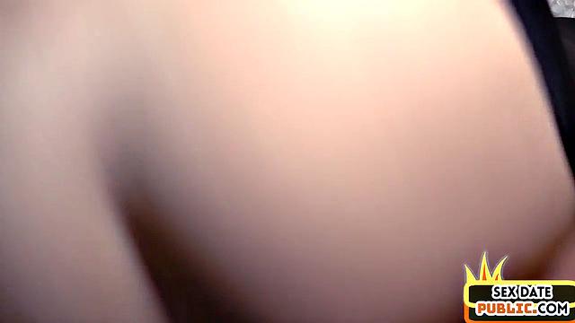 German POV public babe gets fucked in her greedy cunt