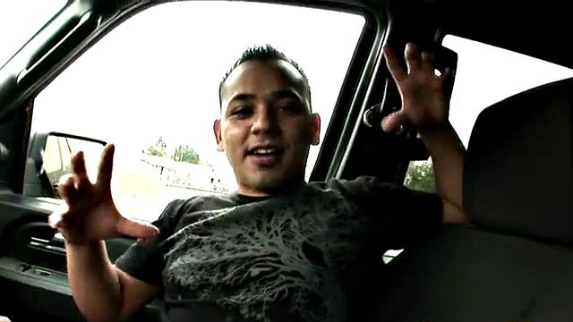 Hot brunette bukkake slut chokes on sperm 