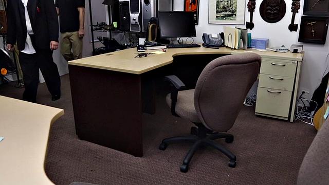 Suited straight DILF agrees to going gay