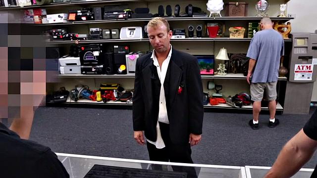 Suited straight DILF agrees to going gay