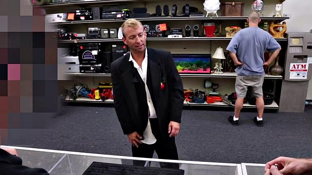 Suited straight DILF agrees to going gay