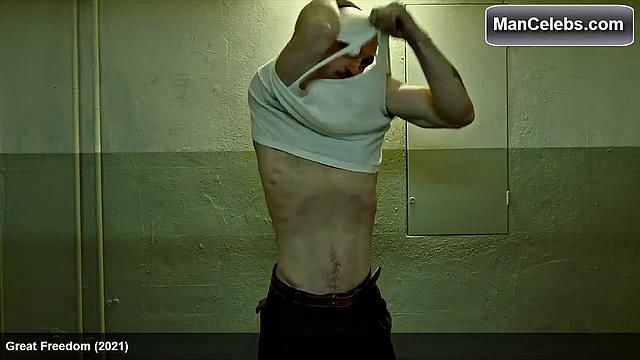 Franz Rogowski Revealing his Tight Behind