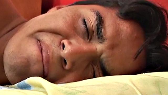 Amateur Latin twink fingers ass and jerks cock in solo action