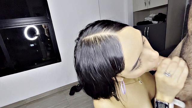 Sexy Latina Teen Deep Throat Casting