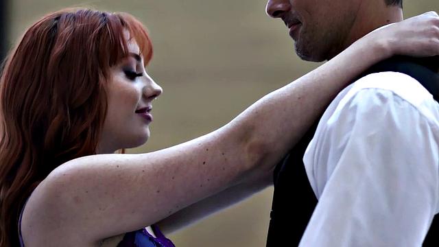 Redhead kinky babe with tattoos pussyfucked by step cousin