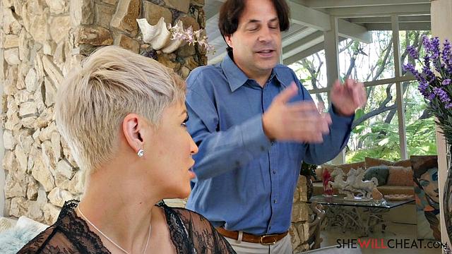 Big tit blonde milf Ryan Keely cheats on her cuckold husband...with her stepson!