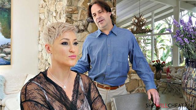 Big tit blonde milf Ryan Keely cheats on her cuckold husband...with her stepson!