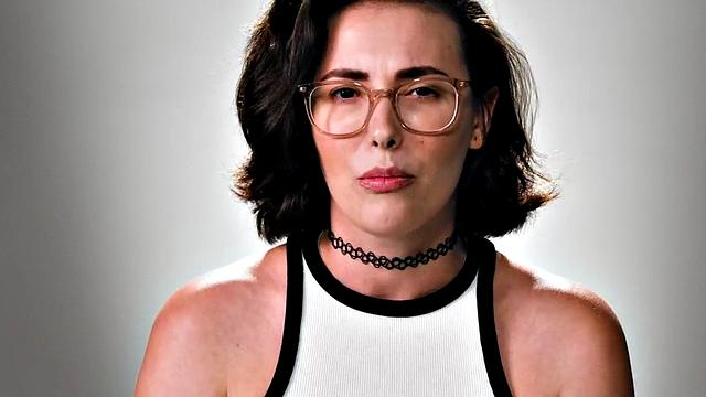 Cutie gently jerking pussy with fingers