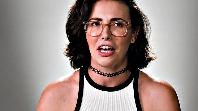 Cutie gently jerking pussy with fingers