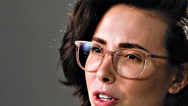 Cutie gently jerking pussy with fingers