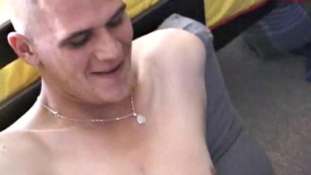 Bobby Golden is back, and he's brought a sex toy to play with. He gets naked and shoves it up for added stimulation, as he strokes one out for us.