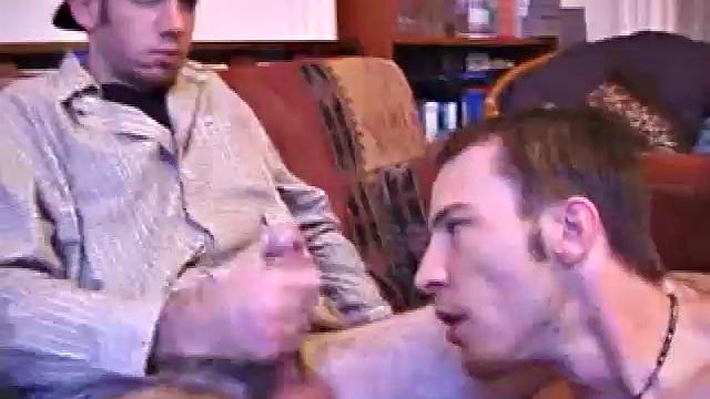 Sweet faced Tag is back and joined by Kent. Kent doesn't waste any time getting down to business on his friend's hard cock and sucks it like a piece of candy.
