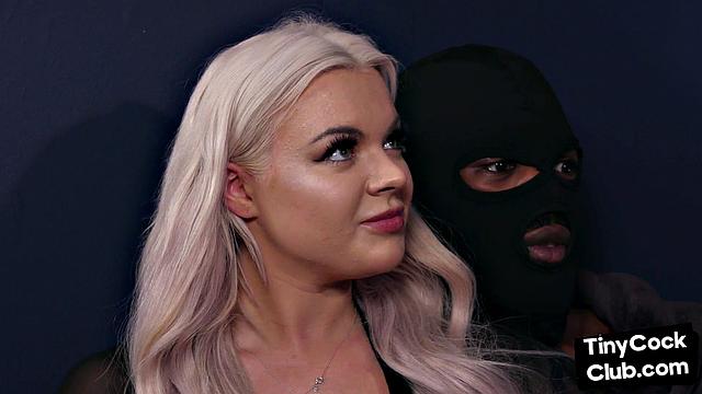 Cheating wife fucks with a bigger dick in front of husband