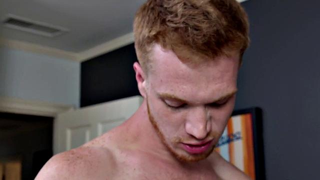 Ginger jock joins sucking and unsaddled threesome