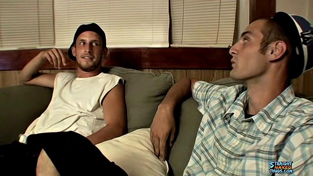 Straight Guys Take Turns Jerking Cock - Ajax and CG