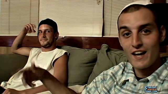 Straight Guys Take Turns Jerking Cock - Ajax and CG