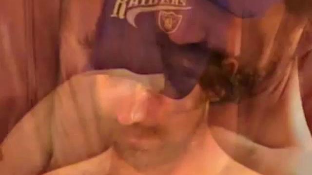 One of the local street dudes who stops by often, his craggly appearance and slow Southern drawl turn me on. He loves sucking more and more since this shoot, and he's very adept at it