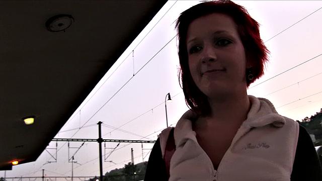 Redhead Gives Sloppy Blowjob And Fucks Someone