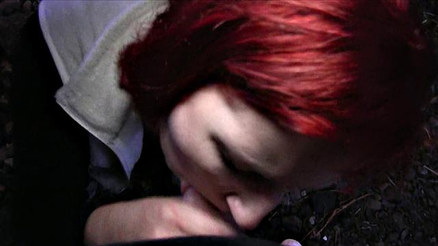 Redhead Gives Sloppy Blowjob And Fucks Someone