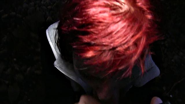 Redhead Gives Sloppy Blowjob And Fucks Someone