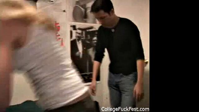 Blonde fucked in College Sex Party