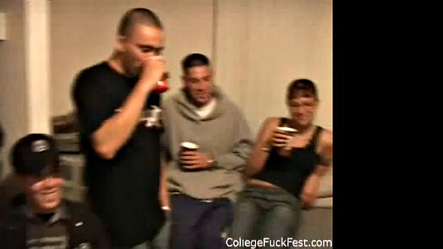 Blonde fucked in College Sex Party