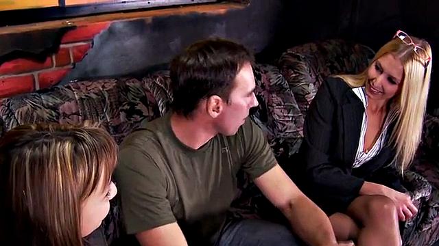 Ladybosses pegging incel in session