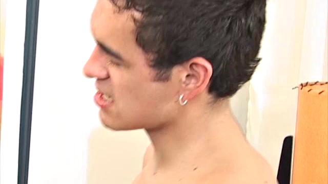 Angel has another boy to play with and this time he is going to leave some stains on the sofa. He is no amateur, when it comes to getting what he wants, a big raw cock up his ass. With Damian naked, Angel goes down on the meat he wants inside.