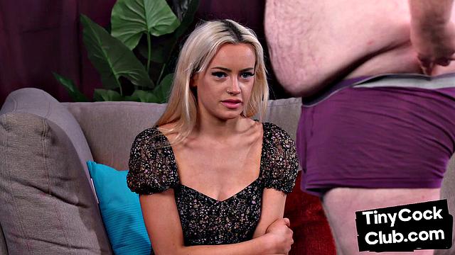 британская госпожа насмехается над крошечным членом и ломает его уверенность