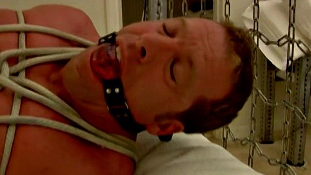 Muscle Stud Tied Up Hard - Derek Pain