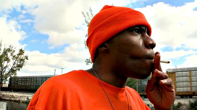 BJ Ebony picked up and fucked outdoor by white top