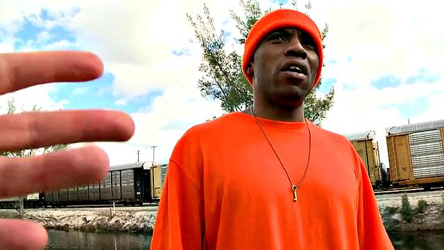 BJ Ebony picked up and fucked outdoor by white top