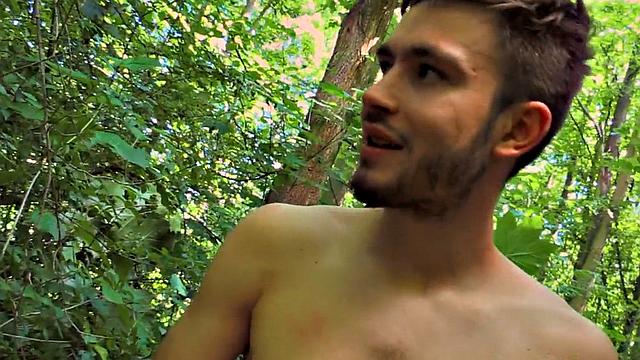 European stud picked up and POV public fucked outdoor