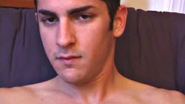 Kicked back in a chair, Devon Hart takes off to reveal an amazingly toned body and big dick. After lubing up and rubbing his package for a while, Devon really gets going as he tucks his leg back and fingers his ass.