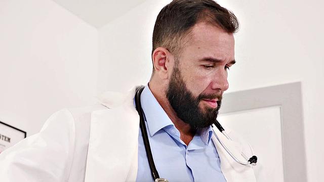 ADULT TIME - Alison Rey Sucks And Fucks Doctor's Cock In Front Of Her Flaccid Cuckhold Husband!