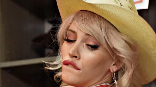 Busty She barebacked and sucked in cowboy office