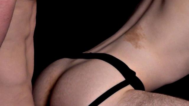 Barebacking stud breeds twink's asshole in jockstrap