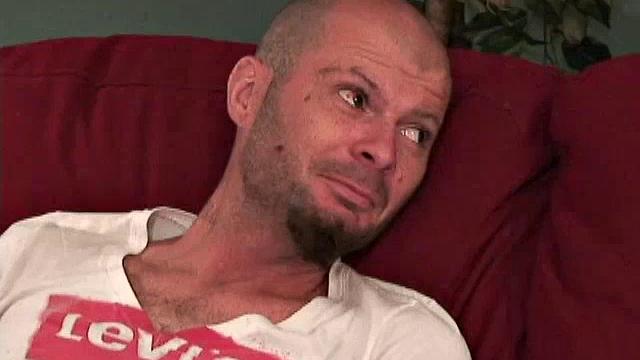 My old friend Robert wanted to bring his straight friend Brian over for a session. There is no sex between the two, but Brian agreed to do a side-by-side.