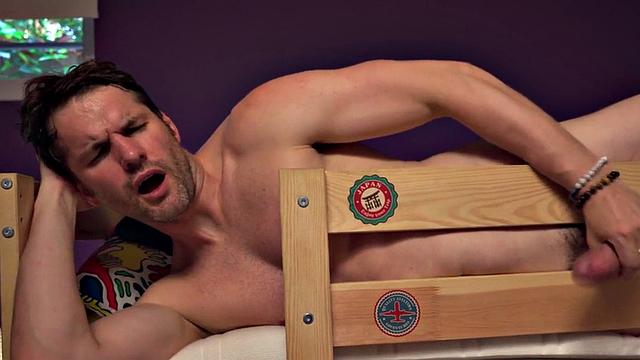 Scissoring babe rammed until cumshot in hostel threesome