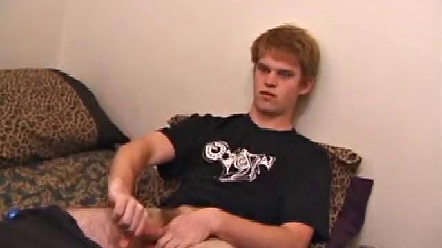 Tre Bone starts by stroking slowly and after lubing up, he really gets into it. He whips out his little red vibrator, shoves it in deep and gets his cock stiff.